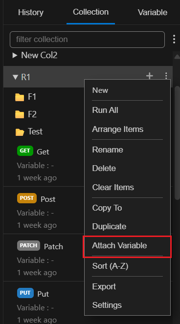 Collection Tab