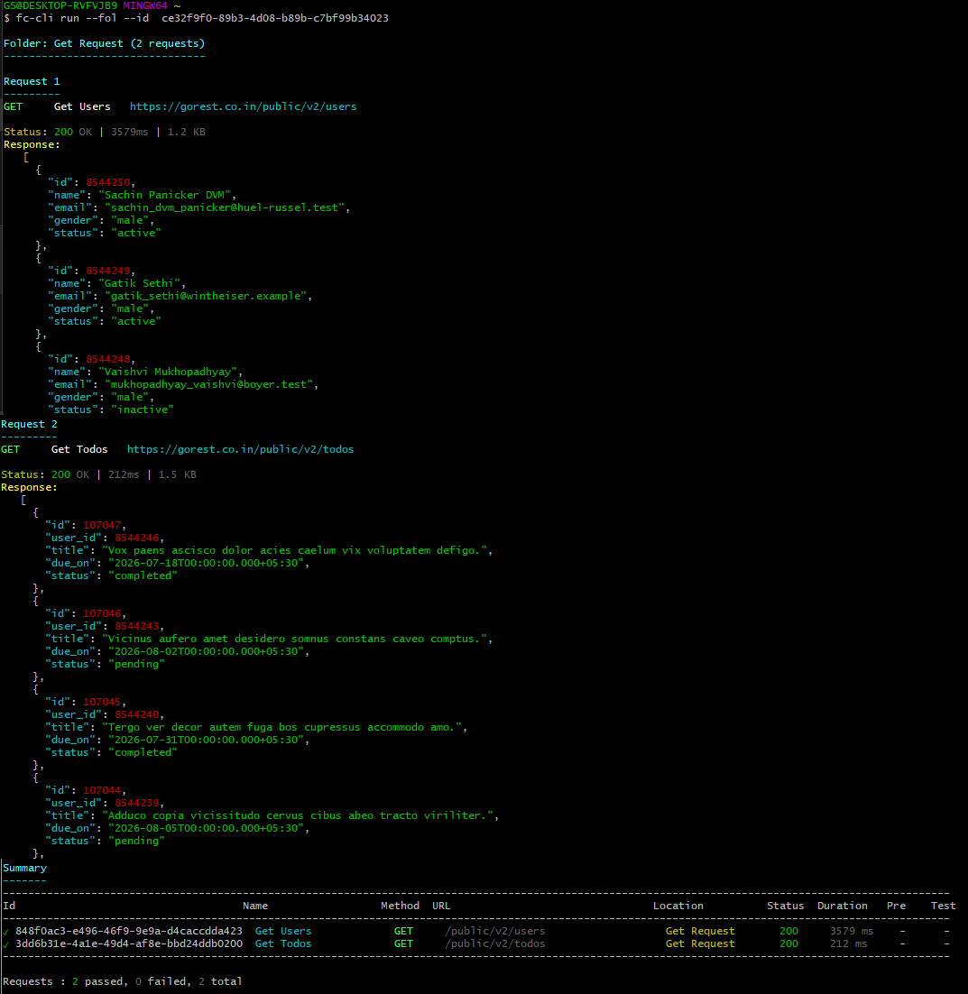 fc-cli run folder