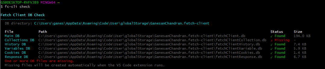 fc-cli check