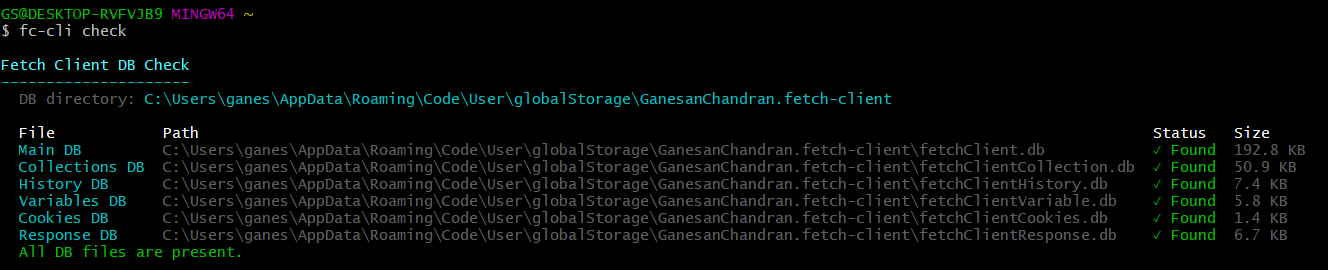 fc-cli check