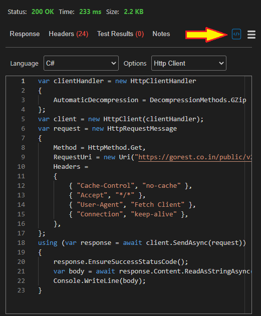 code snippet generation