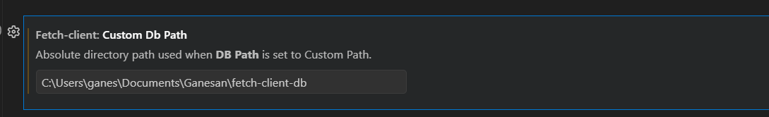 Custom settings