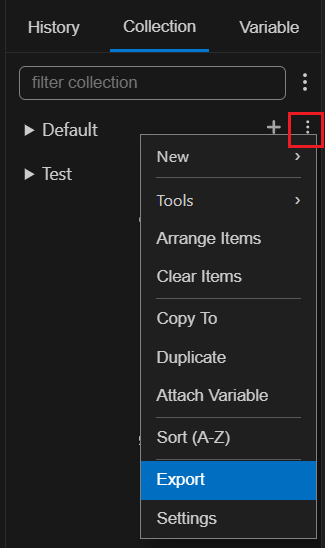 Export Collection
