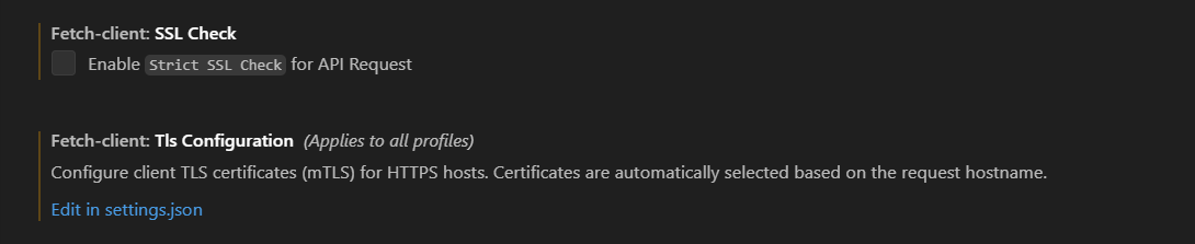 TLS Configration