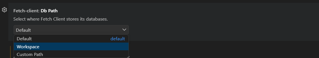 Workspace settings
